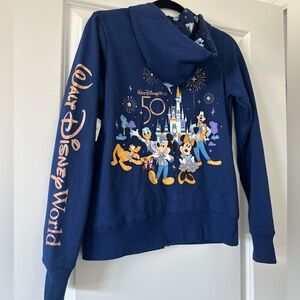 Walt Disney World 50th Anniversary Zip Up Hooded jacket